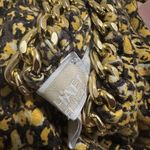 Michael Kors  Sz M Medium Yellow Snakeprint Sleeveless Chain Neck Top Shirt Photo 4