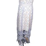 Elliatt Tingle Chemical Lace Sleeveless Midi Dress in Lilac Blue Nude Medium Photo 8