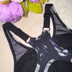 Mona B Mono B Black Floral Sports Bra Photo 5