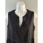 Vineyard Vines Tilly Harbor Seersucker Tiered Dress Small Black Moisture Wicking Photo 1