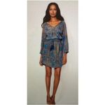 💕ALEX+ALEX💕 Long Sleeve Pattern Tassel Shirt Dress Large Blue Photo 0