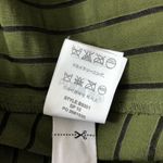 J.Crew Womens Shadow Stripe Top Tunic Sheer Hi Low Hem Olive Green Size 4 Photo 5