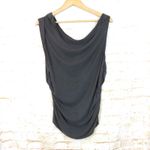 Pilcro Anthropologie One Shoulder Top Womens XL Gray Ruched Side Modal Blend Photo 2