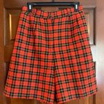 Vintage Eagles Eye scotch plaid, golf shorts, small Red Photo 0
