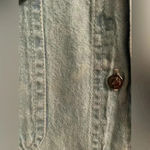 Tia Designs Women's Lightwash Denim Safari Button Up w/ Gold Animal Decals; L Blue Size L Photo 9