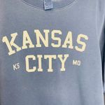 Kansas City Sweatshirt Size Medium Blue White Graphic Size L Photo 5
