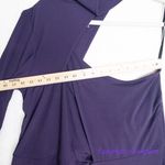 Eloquii  Asymmetric Fitted Midi Sweater Dress in purple, size 18/20‎ Photo 6