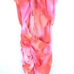 ASOS LUXE x MILLIE Ruched Mini Dress with Keyhole in Marble Print Size 12 EUC Photo 2