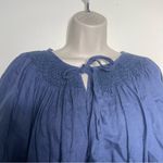 Innika Choo 100% linen blue baby doll mini dress O/S Photo 5