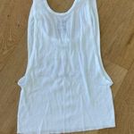 Hanes  Aura Ribbed Tank In White Photo 3
