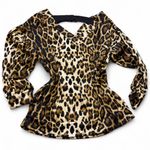 Vine & Love Leopard V Neck Buckle Top‎ Photo 4