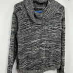 Jeanne pierre Womans  Petite Long Sleeve Pullover Sweater PL Black Cowl Neck Photo 0