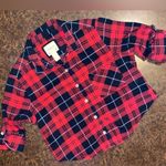 Forever 21 Cropped Ted Flannel Button Down - size small Photo 2