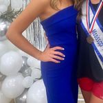 Crystal Sky Blue Strapless Jumpsuit Photo 2