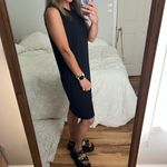 Everlane Luxe Drape Muscle Tank Dress sleeveless black layer Photo 3