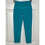 FLEO x Katie Crewe Size Small Crop‎ Leggings Turquoise Blue Photo 1