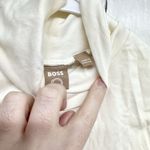 Boss Shirt Women Size XS Cream Sleeveless Turtleneck Blouse Streetwear Casual Photo 3