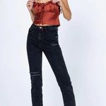 Princess Polly Charleston Denim Jeans Black Photo 0