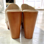 ZARA Studded Chunky Platform Heels | Ivory Size 9.5 Photo 5