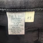 Rag and Bone 27 Super High Rise Skinny Jeans in Black Photo 9