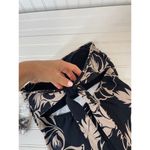 NWT Beach House Tankini Black & Tan Floral Tie Back Strapless Size S Photo 2
