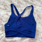 Fabletics Blue  Long Line Sports Bra Top Photo 1
