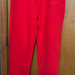 Red crimson comfrt Sweatpants size small Photo 0