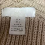 H&M Women's Beige V-Neck Sleeveless Short Sleeve Sweater Vest Tunic Dress Size M Photo 4