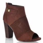 Cato ✨ Brown Peep Toe Booties✨ Photo 0