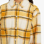 Bandier Sherpa Jacket Women's Plus XXL Yellow Sincerely Jules X Aspen Sherpa B2 Photo 0