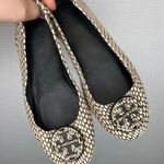 Tory Burch  | Snakeskin Black White‎ Flats 7 Polka Photo 0