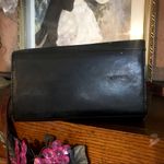 VINTAGE 1990'S BRIZA CLASSIC BROWN AND BLACK VEGAN LEATHER CROSSBODY PURSE Photo 6