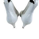 Bleecker and Bond Beatriz White Leather Pointed Toe Pull On Ankle Booties Size 7.5 Photo 3