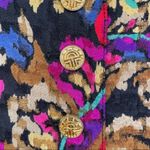 80’s Silk Blend Suit Jacket / blazer & Skirt Floral Print embroidered look skirt Pink Size 10 Photo 4