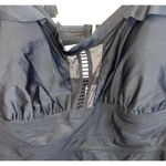 Terra & Sky  Swimsuit 0X 14W One Piece Black Gold Hardware Lattice Trim Ruffles‎ Photo 3