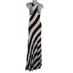 Striped Navy & White Racerback Maxi Dress 61i Photo 1