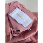 Showpo Dazzling Lights‎ Cowl Drape MIDI Dress Pink Peach Satin Size 6 US 0209 Photo 13
