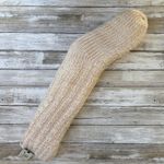 Bee & Willow Cozy Socks NWT One Size Pink Cream Knit Non Skid Metallic Hygge Photo 0