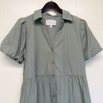 Brochu Walker  Sage Agave Havana Dress Button-Down Mini Dress Medium Photo 1