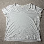 Marine layer Women's  Large Cotton Blend Short Sleeve V Neck Tshirt Basic‎ Photo 0