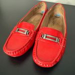 Life Stride Velocity Red Faux Leather Loafers Womens 6.5 Comfort Slip On Shoes Photo 2