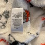 Holiday Time  dog print Christmas one piece zip up pajamas fur trim hood. Size M. Photo 8