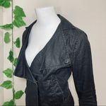 CAbi  901 Ruffle Faux Leather Jacket Photo 4