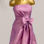 Morgan & Co  Juniors Mauve Strapless Skater Bubble Hem Dress Size 7/8 Photo 0