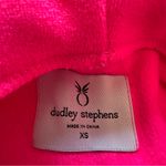 Dudley Stephens Pineapple Logo Hooded Sweatshirt Womens XS Bright Pink Photo 5
