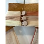 Cinq à Sept Eileen Silk Georgette Colorblock Halter Gown Pink Peach Size 2 Orange Photo 7