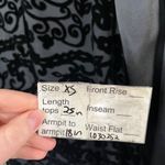 Diane Von Furstenberg  XS Silk Burnout WhimsiGoth Black Button Up Blouse Photo 8