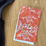 Kortni Jeane  Women’s 2XL Black Swim Suit Top New NWT Off Shoulder Mix N Match Photo 2