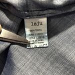 Laju Denim Tencel Blue 3/4 Sleeve Bow Tie Off the Shoulder Dress Women’s Sz Med Photo 8