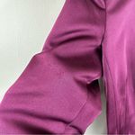 Theory NEW Luxe Mini Corset Satin Dress Womens 0 Plum 3/4 Sleeves Photo 7